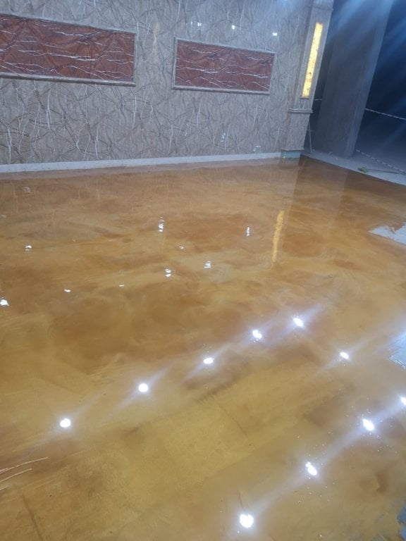 isonem metallic floor metal efektli zemin kaplaması